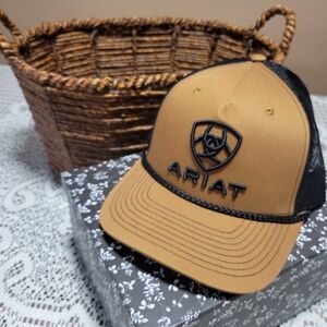 Ariat Tan and Black Cap